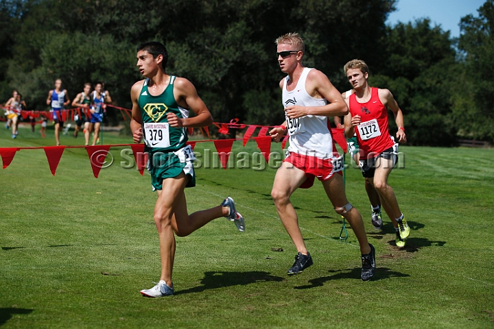 2014StanfordSeededBoys-405.JPG - Seeded boys race at the Stanford Invitational, September 27, Stanford Golf Course, Stanford, California.